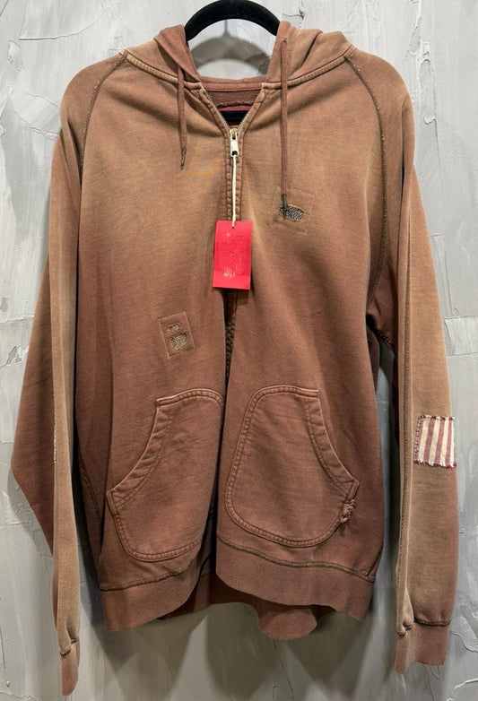 Brown Zip up hoodie