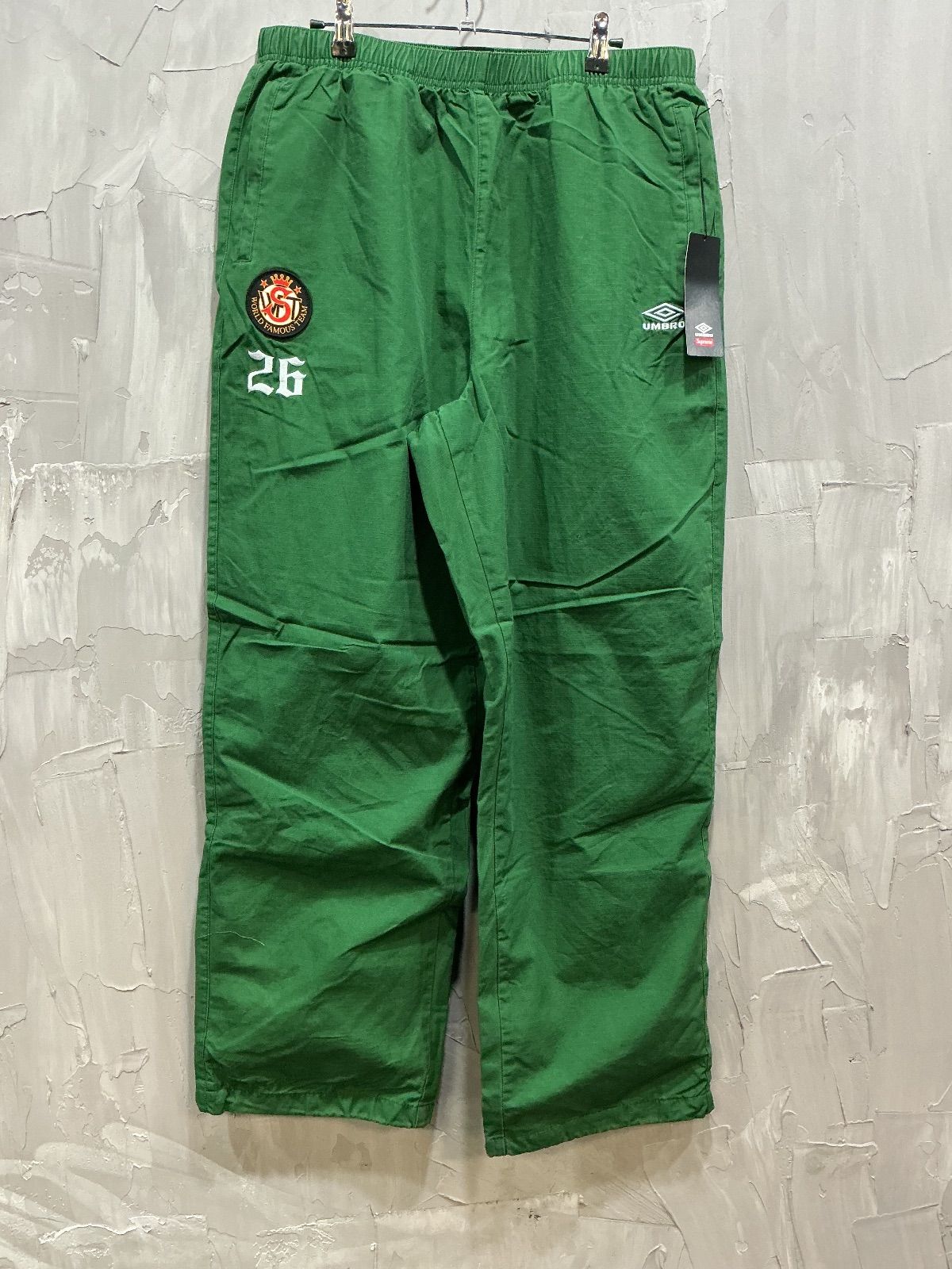 Supreme Umbro Cotton Ripstop Track Pants Green
