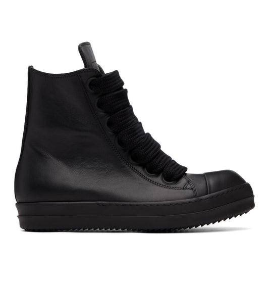 Rick Owens Jumbo Lace Hightop All Black