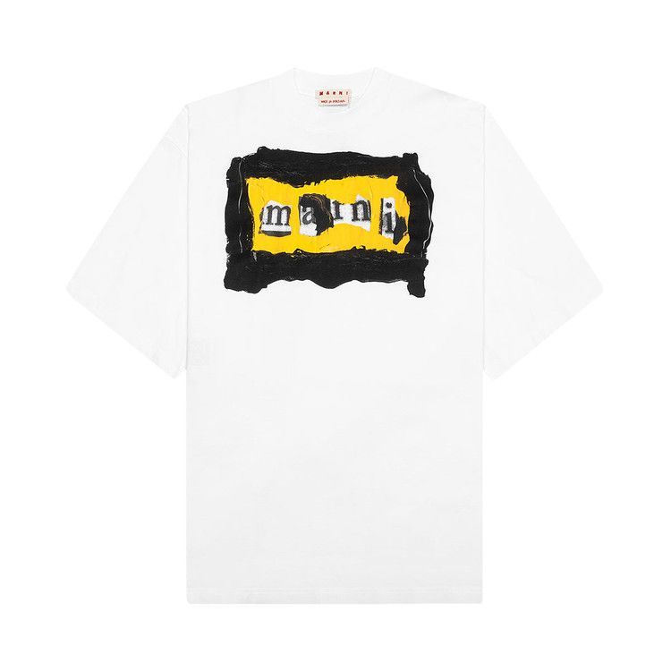 Marni Yellow Painted collage logo