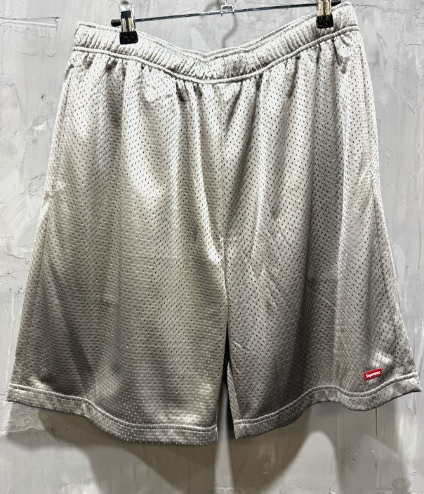 Supreme Small Box Baggy Mesh Short 'Grey'