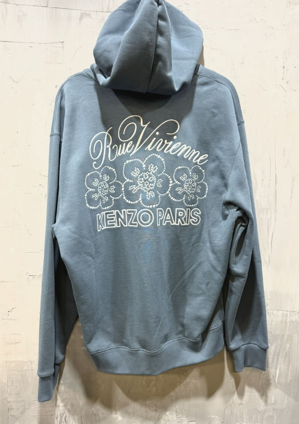 Kenzo constellation emb hoodie blue