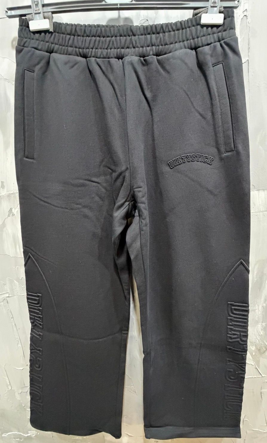 DIRTYSTICK PUFF PRINT SWEATPANTS BLACK