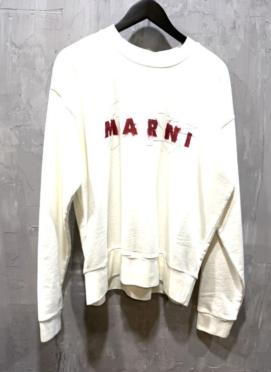Marni wrinkled logo sweatshirt