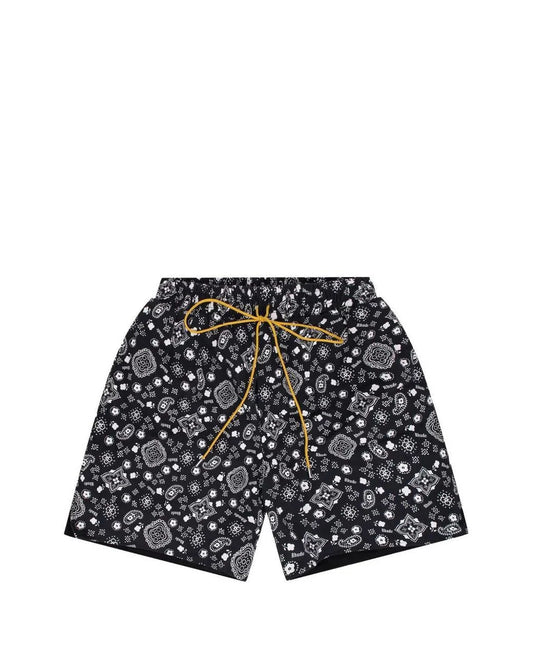 rhude cross bandana swim shorts