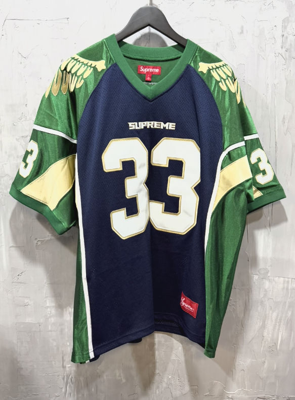Supreme wings football jersey navy/green