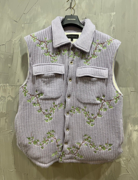 Embroidered Vine Vest - Like New