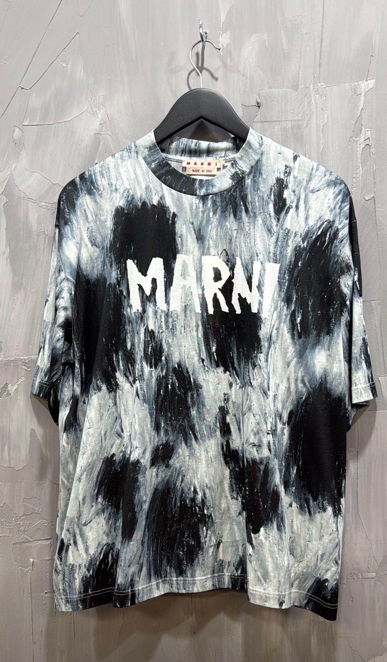 BRUSHED LEOPARD ORGANIC COTTON JERSEY ANTIQUE SILVER