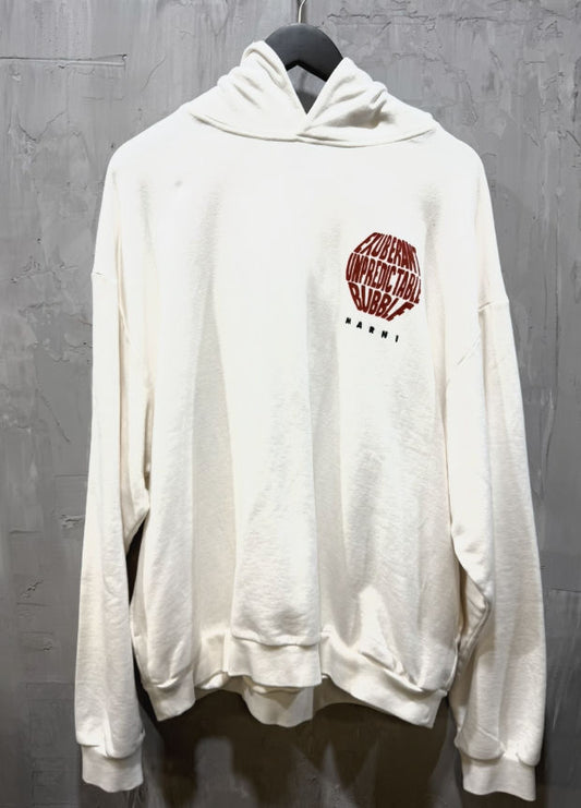 Marni bubble brushed hoodie