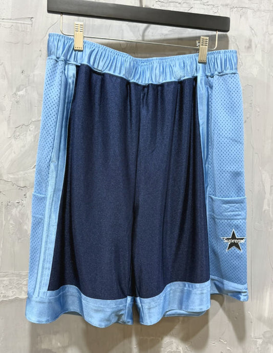 Supreme Side Pocket Basketball Short Blue
