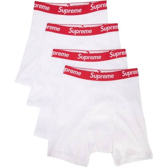 SUPREME BOXER BRIEFS WHITE