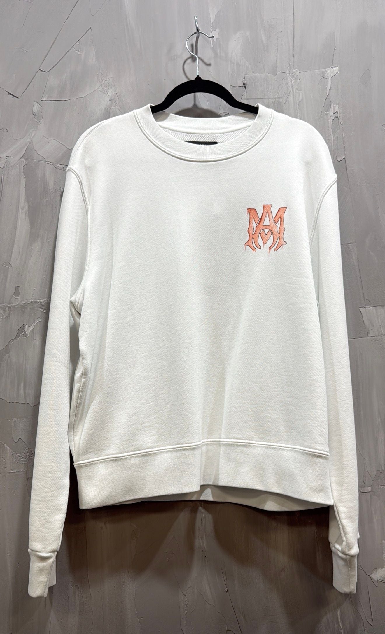 AMIRI WATERCOLOR MA CREWNECK PEACH