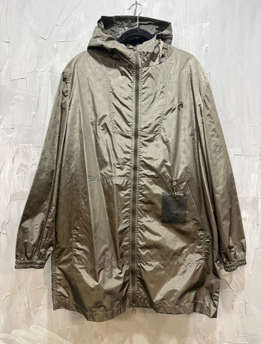 MONOGRAM MID LENGTH WINDBREAKER Brown - Like New