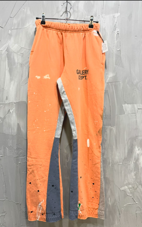 Gallery Dept. Painted Logo Flare Sweatpants Orange