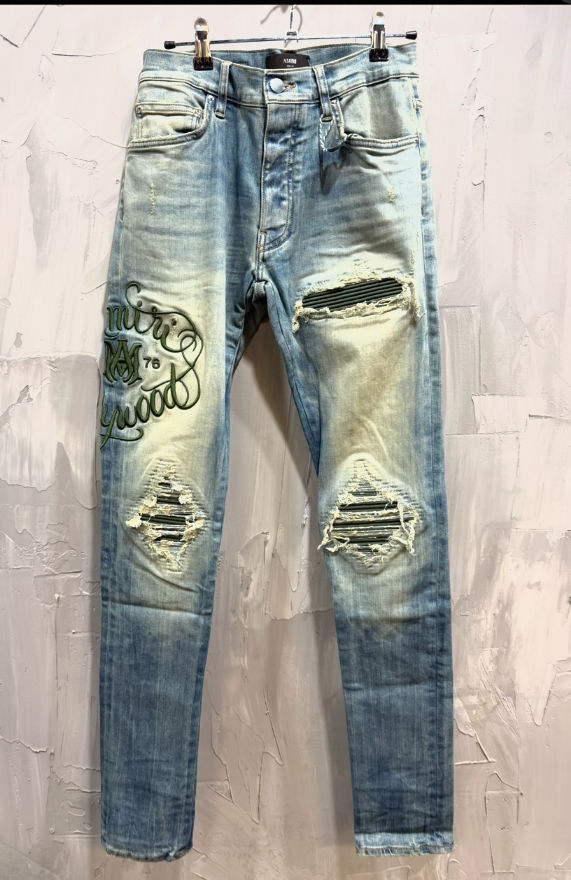 Amiri MX1 Hollywood green patch