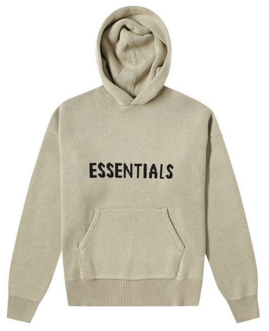 Fear of God Essentials Knit Hoodie Olive