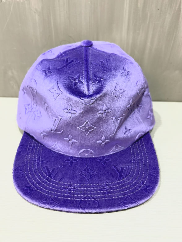 Louis Vuitton Monogram Velvet Cap (Purple)