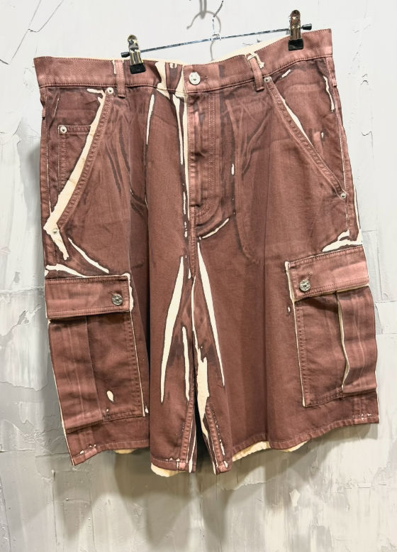 Marni color print light denim tobacco