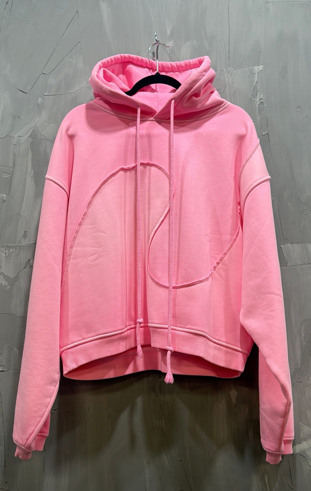 ERL SWIRL PANELLED HOODIE PINK