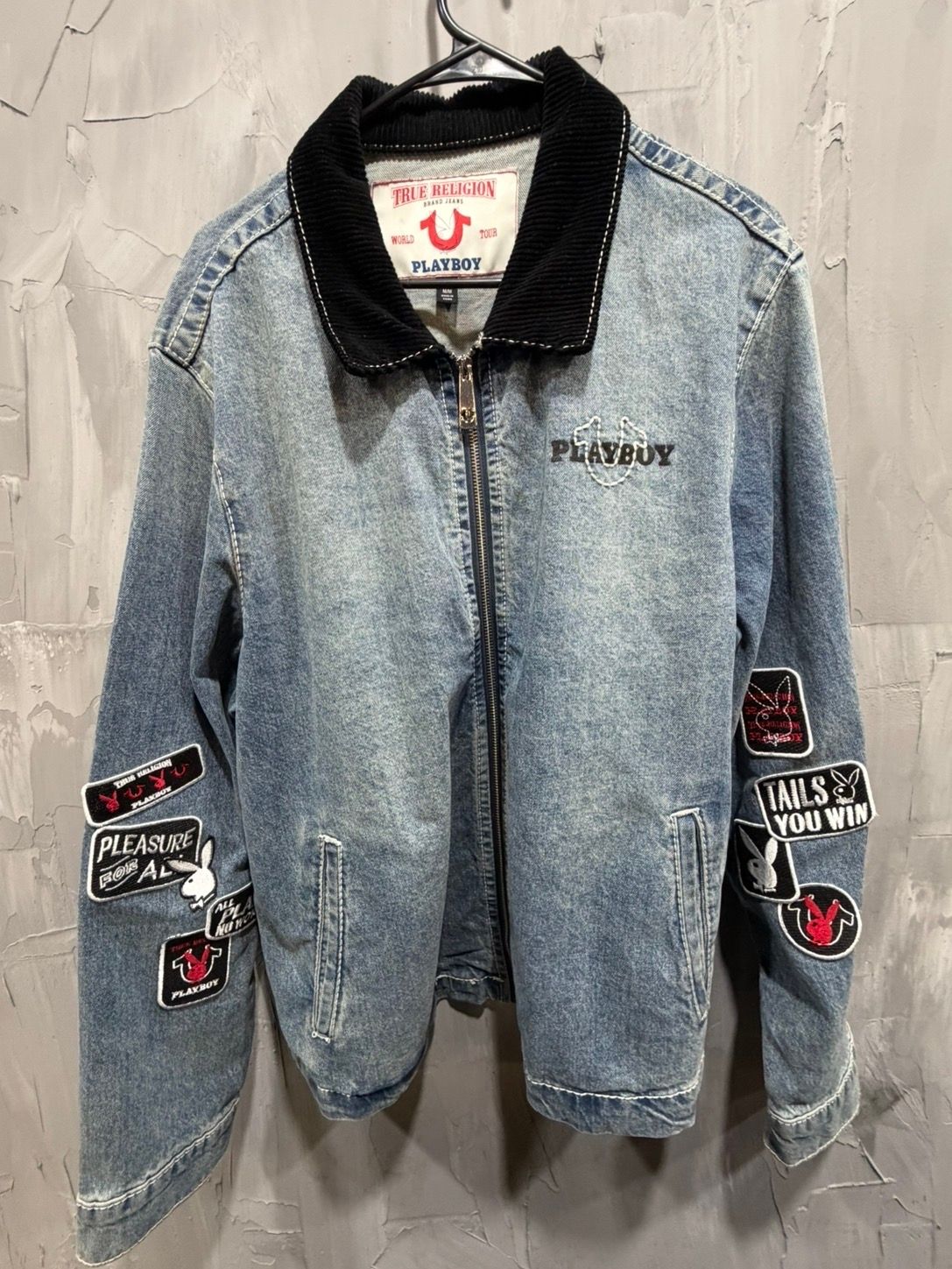 True Religion X Playboy Big T Denim Workwear Jacket - Used/Worn