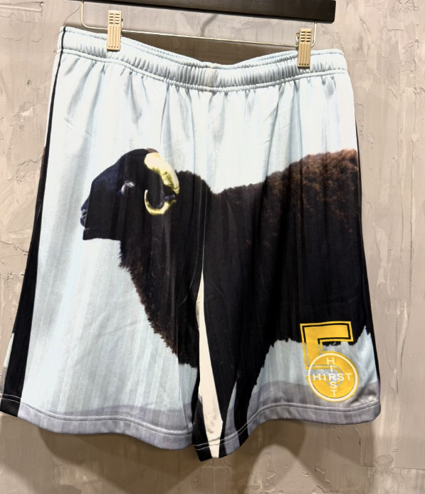 Supreme Damien Hirst soccer shorts black/blue
