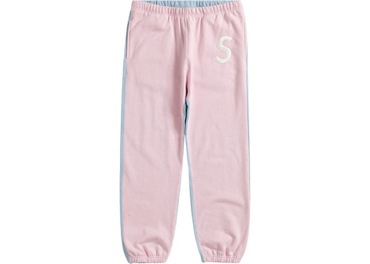 Supreme S Logo Split Sweatpant Light Pink