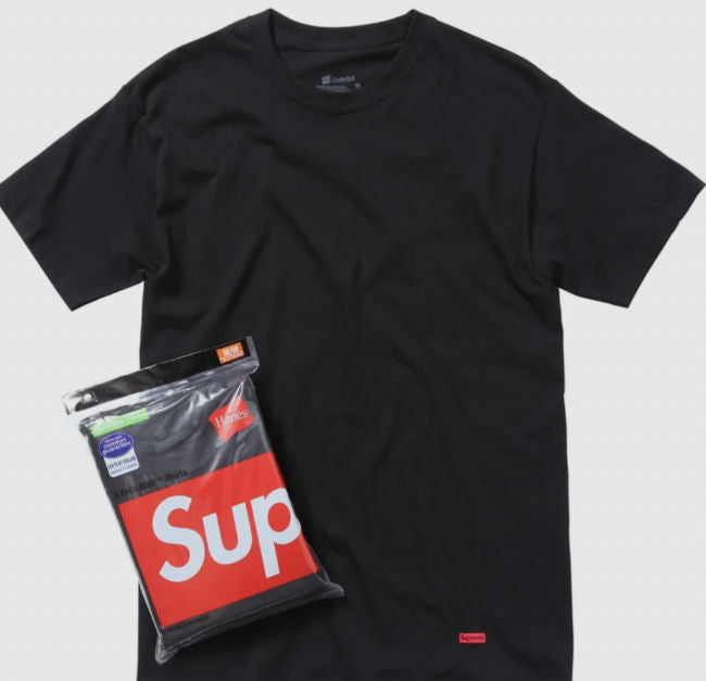 Supreme Hanes shirt black