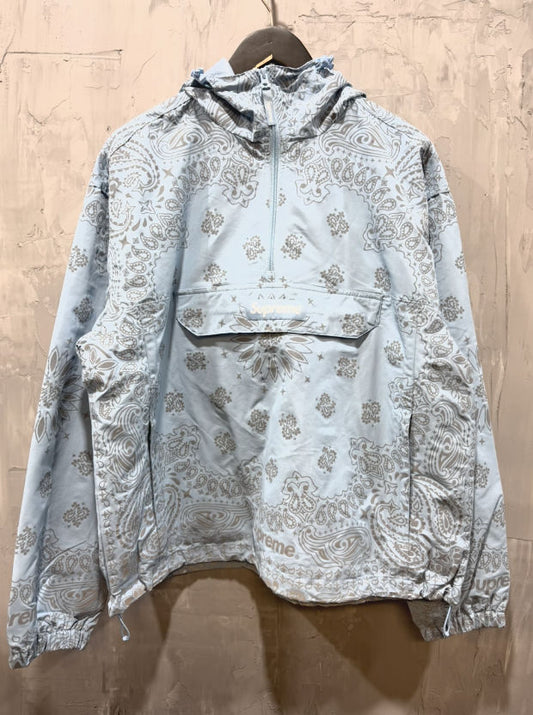 Supreme reflective bandana anorak blue