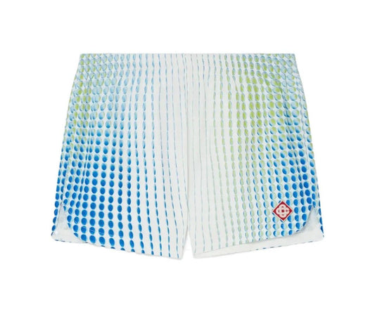 Casa Blanca Poly Taffeta WindBreaker Shorts Dots