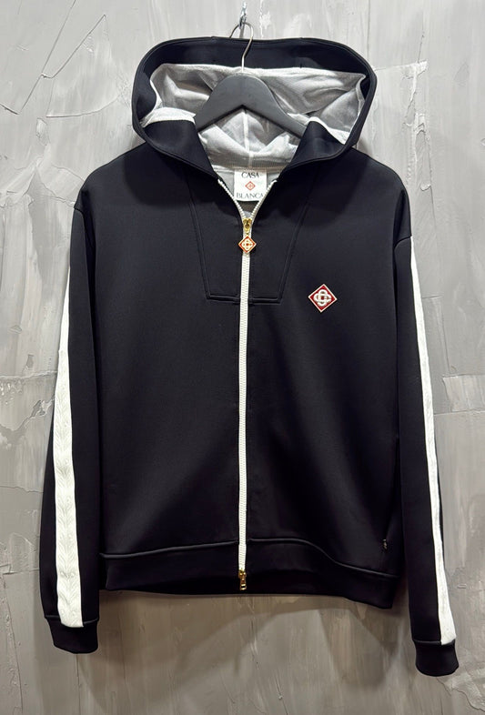 SCUBA JERSEY HOODIE BLACK
