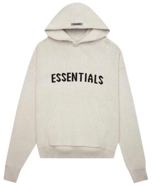 Fear of God Essentials Knit Hoodie Oatmeal