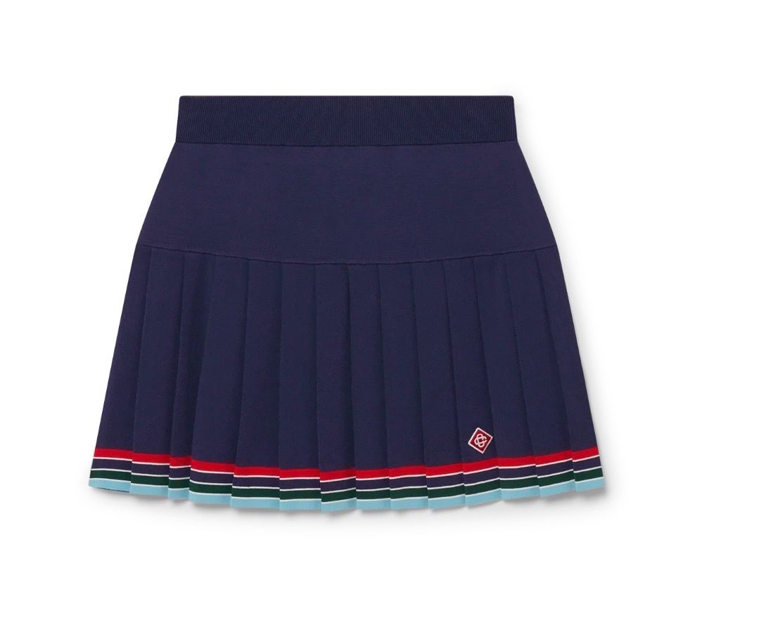 Casa Blanca Baseball Mini Skirt Navy