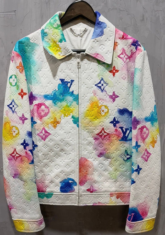 Louis Vuitton Watercolor Learher Jacket
