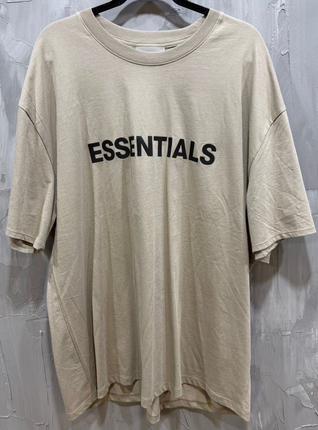 Fear of God Tan Front Letters Tee
