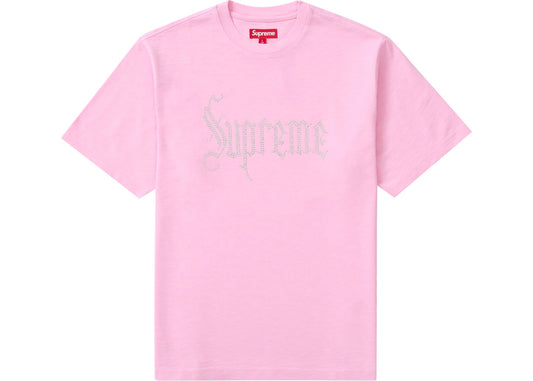 Supreme Rhinestone S/S Top Pink