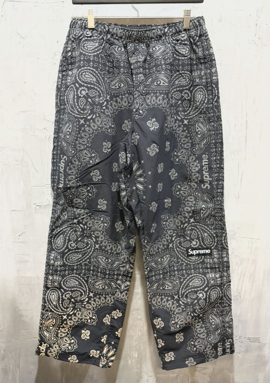 Supreme reflective bandana track pants black