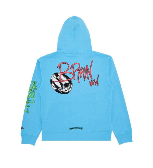 Chrome Hearts Matty Boy Brain Hoodie Blue