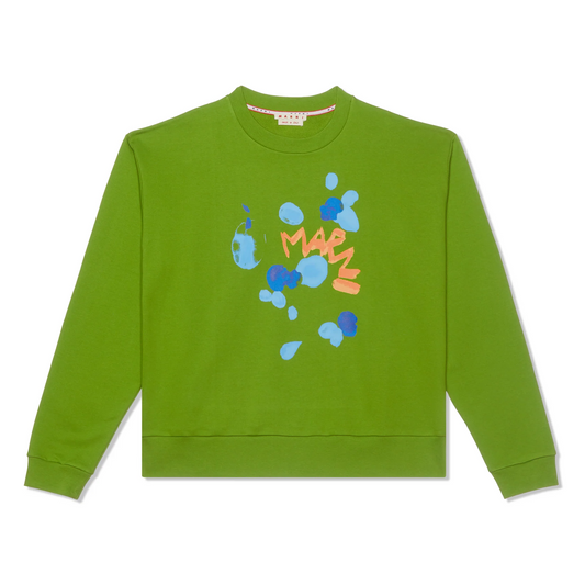 MARNI DRIPPING FLOWER CREWNECK