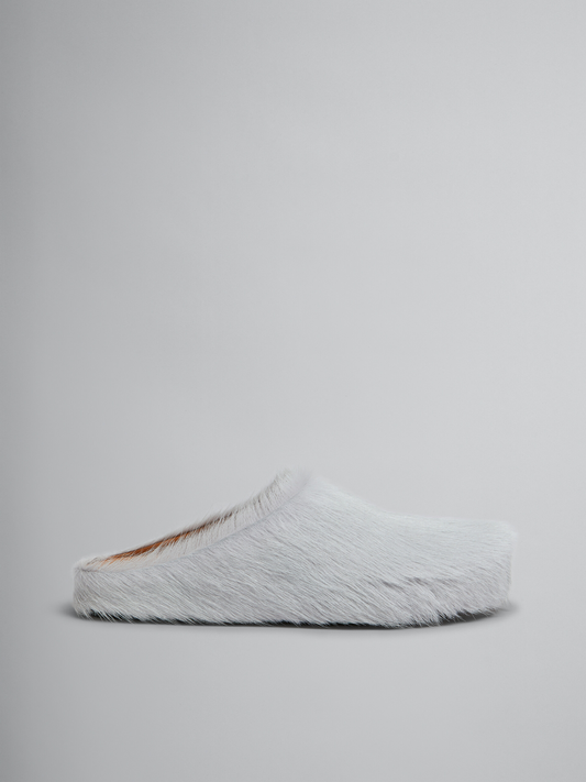 Long-hair Calfskin Fussbett Sabot