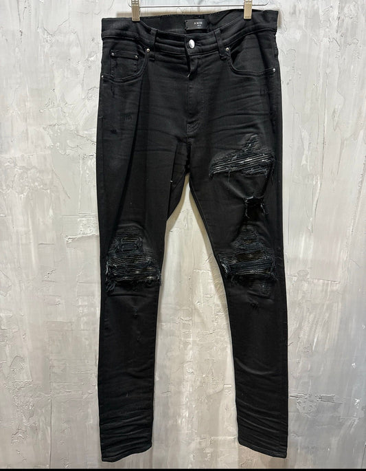 Amiri bandana patch MX1 black jean - Used/Worn