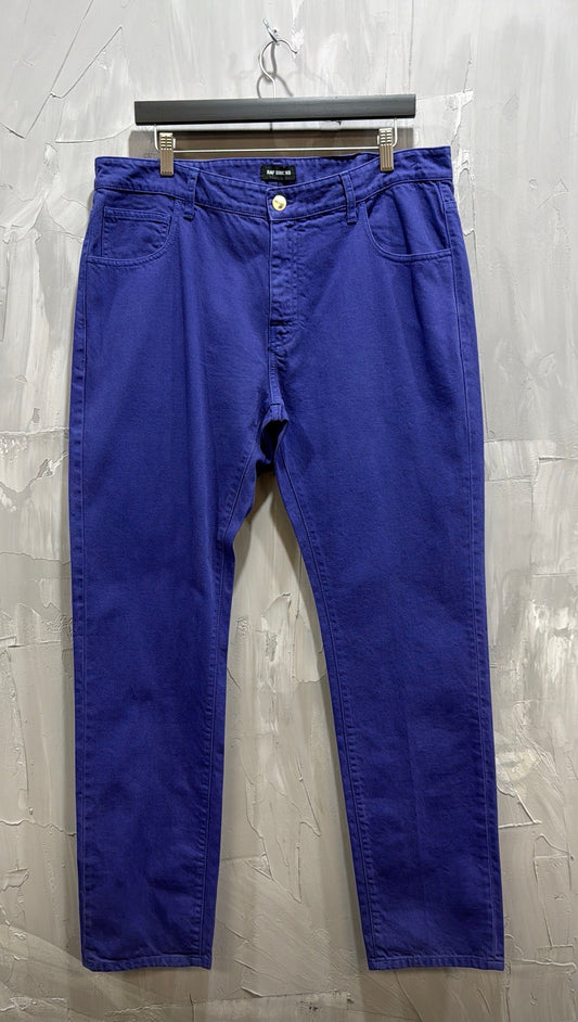 RAF SIMONS DENIM PANTS PURPLE
