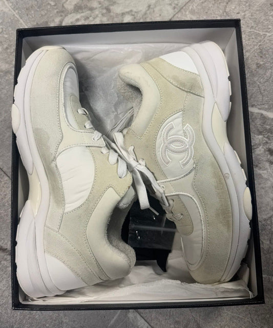 White Chanel trainers - Used/Worn