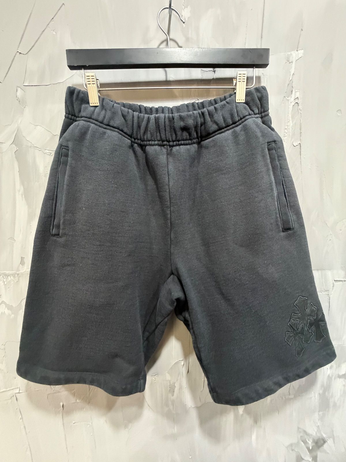 CHROME HEARTS PAPER JAM SWEAT SHORTS - Used/Worn