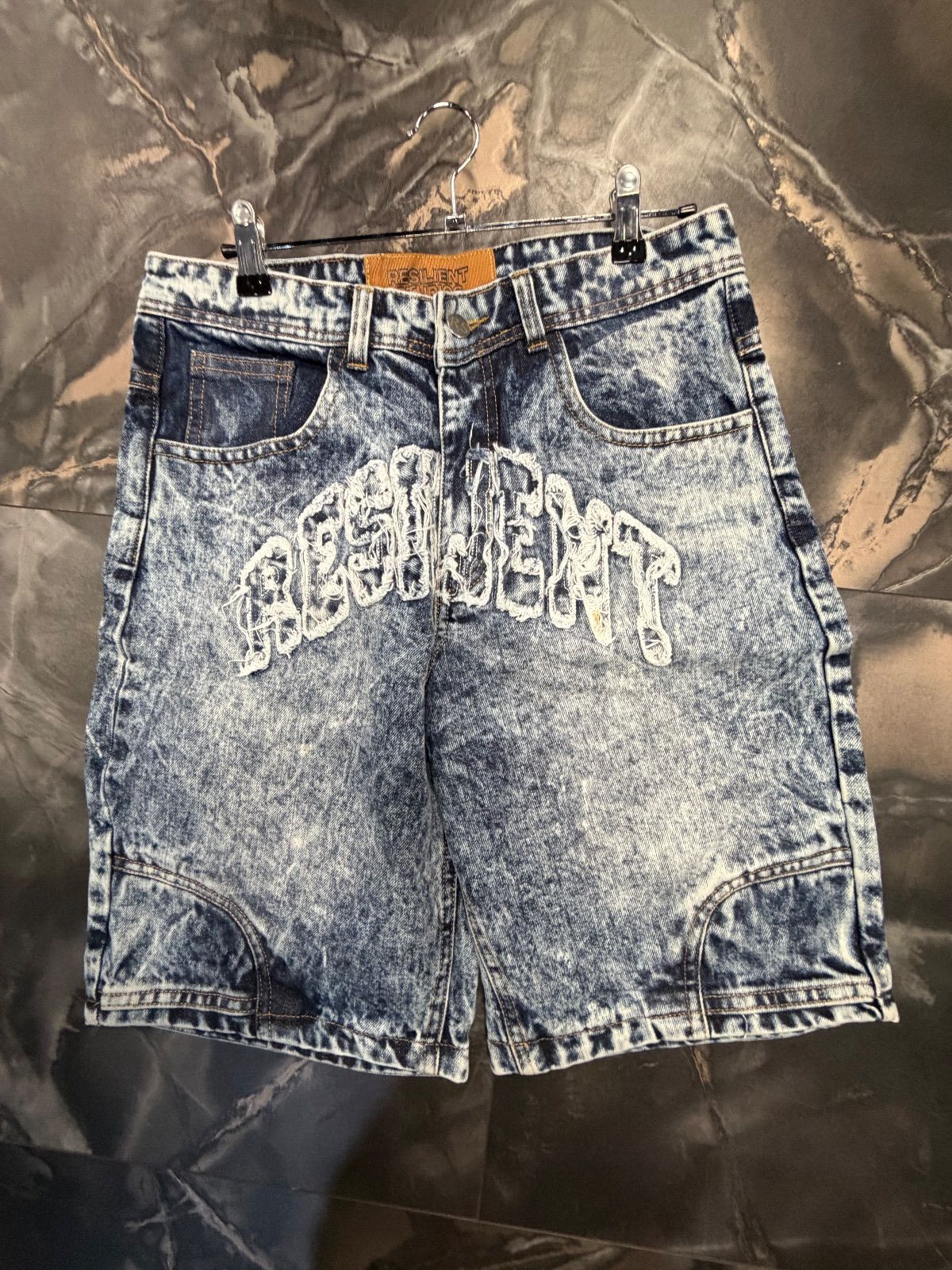 Resilient Studios Ice Blue Mirror Jorts
