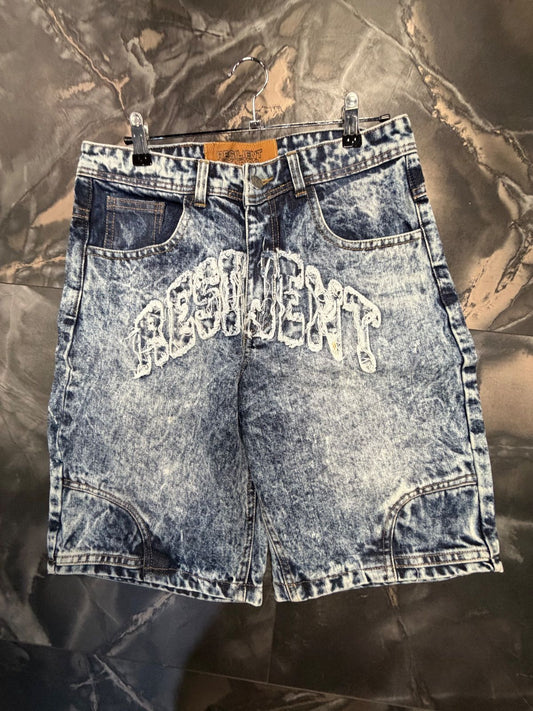 Resilient Studios Ice Blue Mirror Jorts