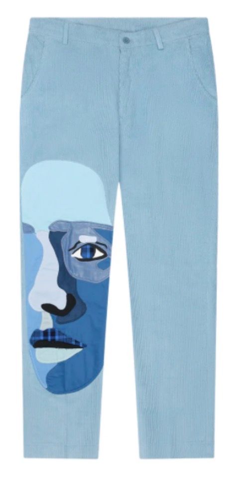 KidSuper Blue Face Corduroy Pants