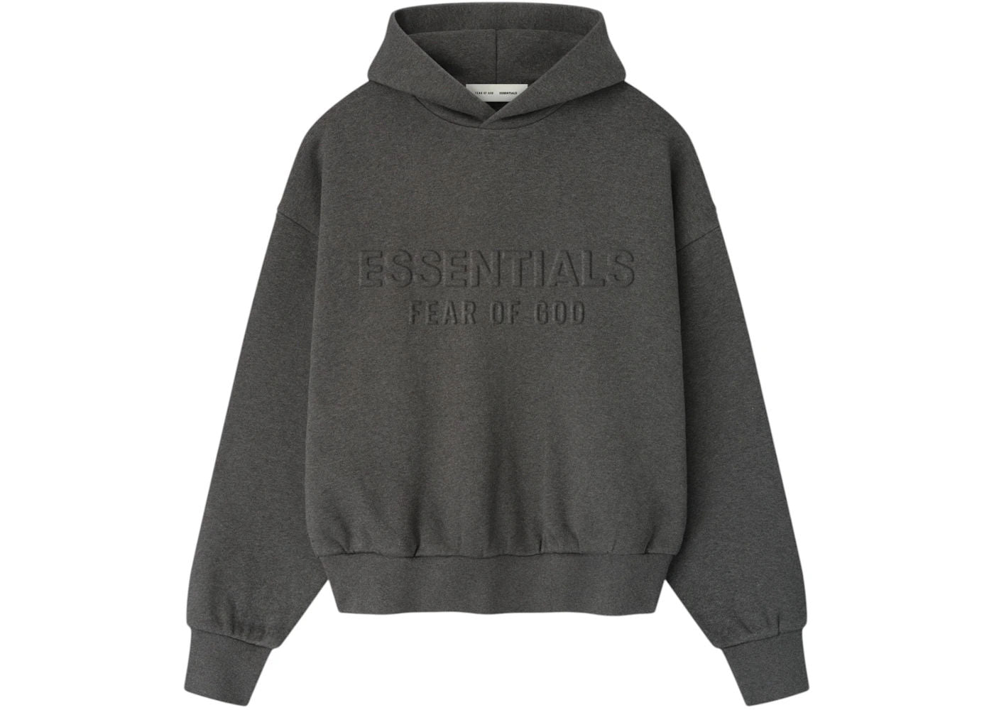 Fear of God Essentials Embossed Essentials Classic Hoodie Charcoal Heather