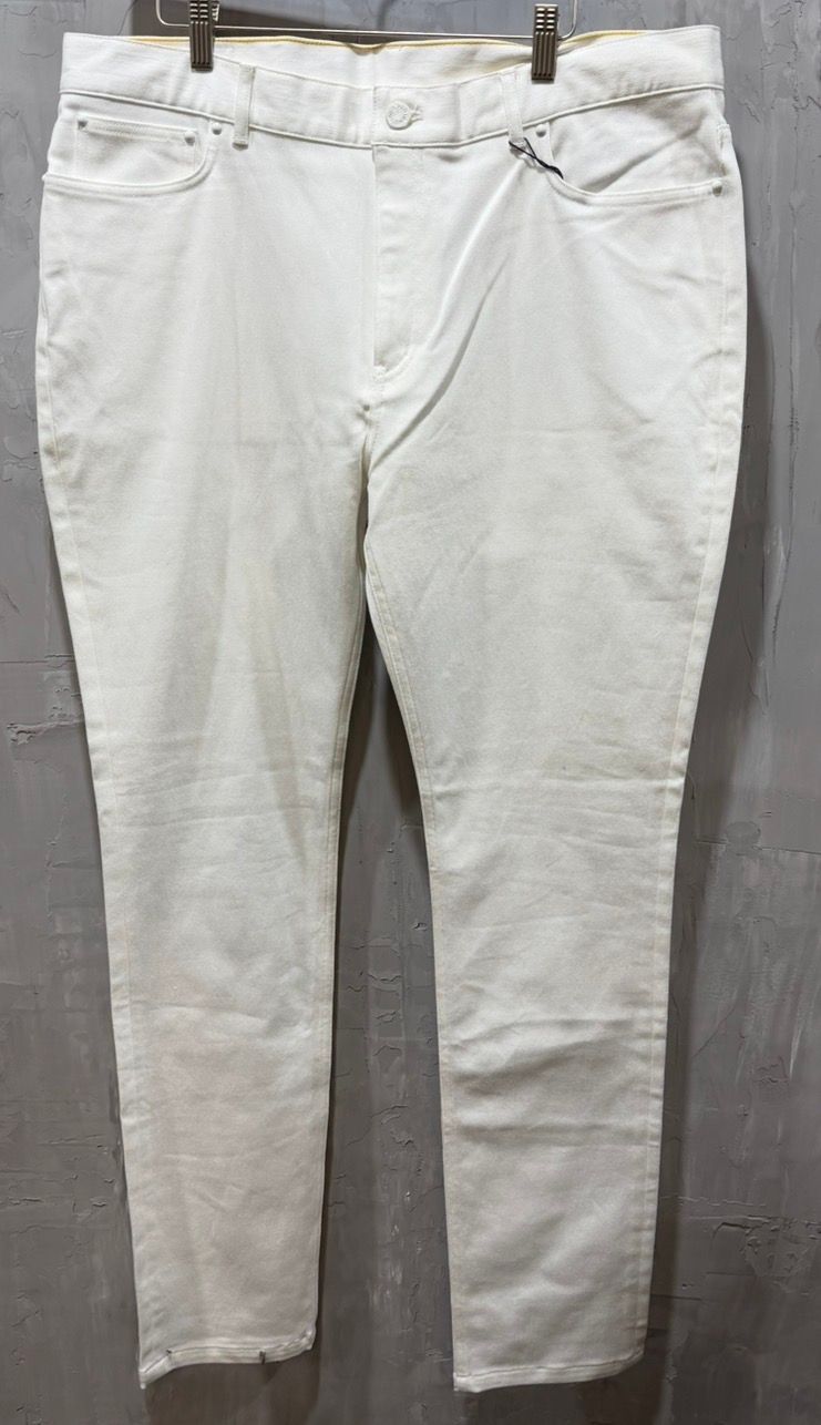 Slim Stretch Denim White Pants