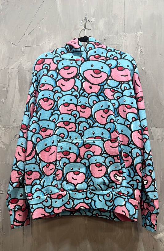 INBETWEENERS CAMO BEAR HOODIE BLUE