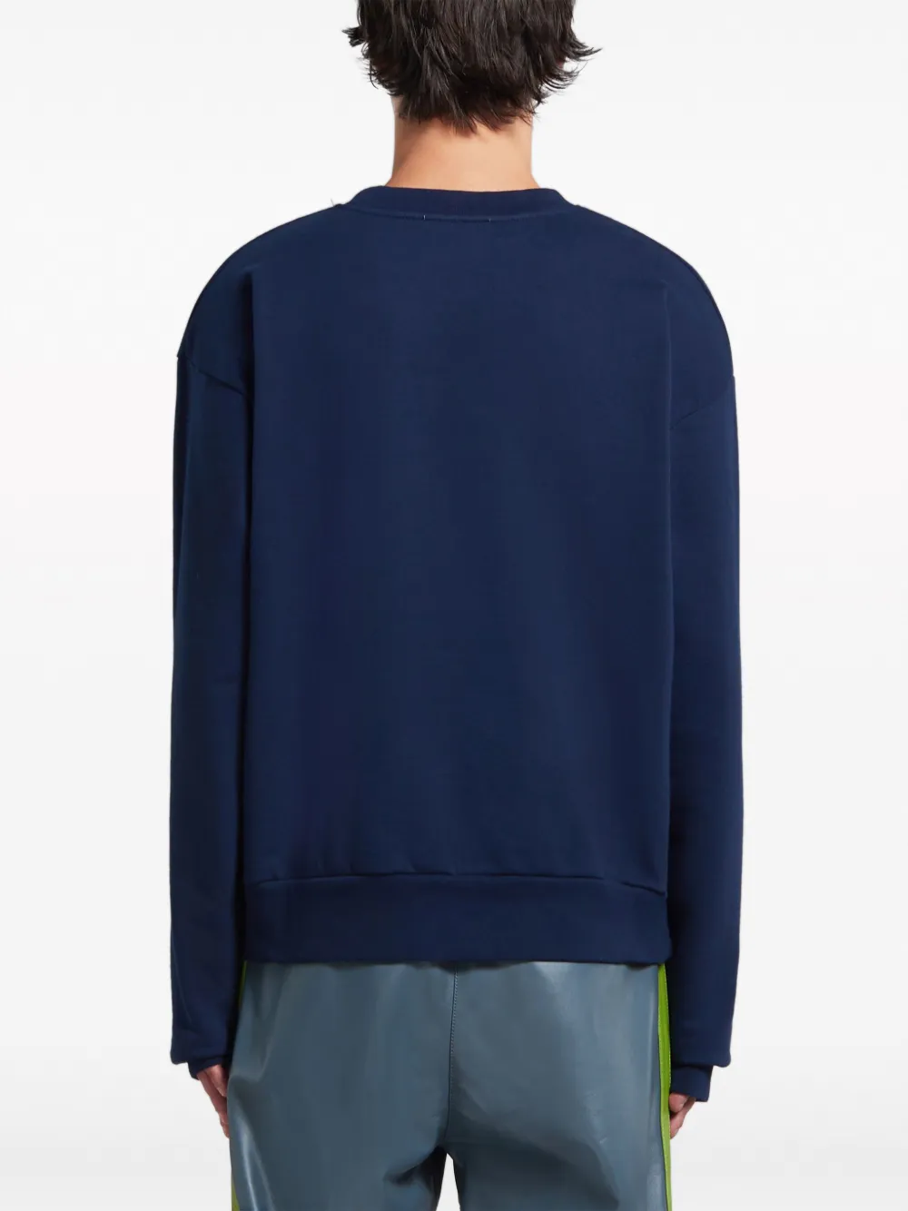 MARNI FLORAL LOGO LOOP BACK SWEATSHIRT